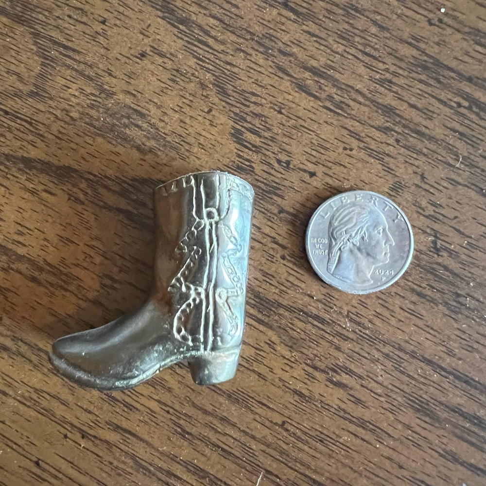 Vintage 1970’s western boot paperweight